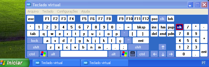 Descubra como ativar o teclado virtual do Windows XP (Foto: reprodução/Edivaldo Brito)