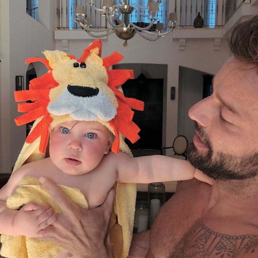 Ricky Martin e sua filha Lucia (Foto: Reprodução/Instagram)