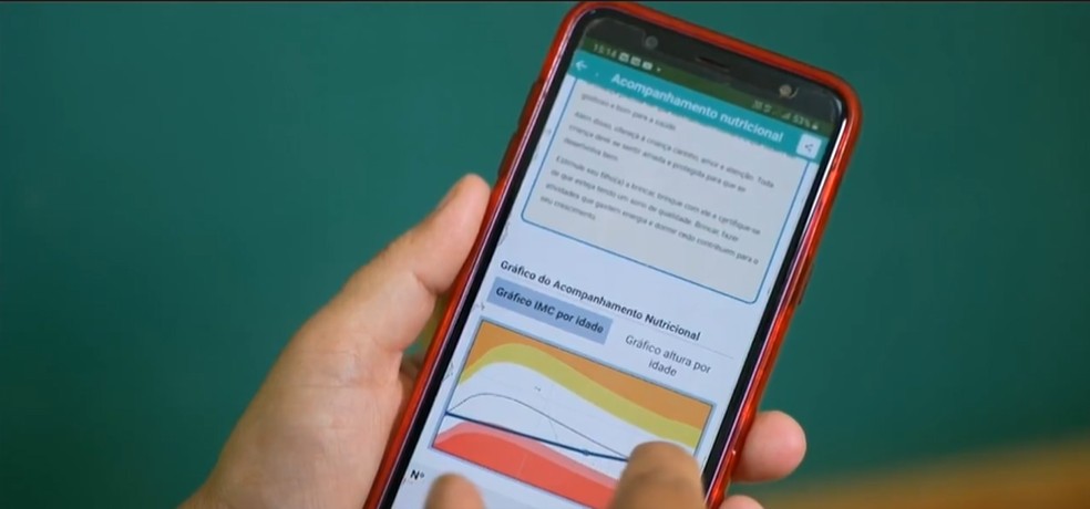 Famílias são orientadas a como melhorar a alimentação das crianças — Foto: Leonardo Morrone/RPC