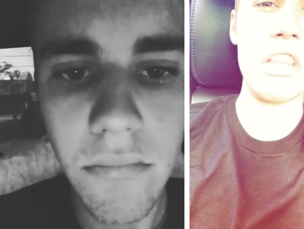 O cantor Justin Bieber chorando em vídeo (Foto: Instagram)