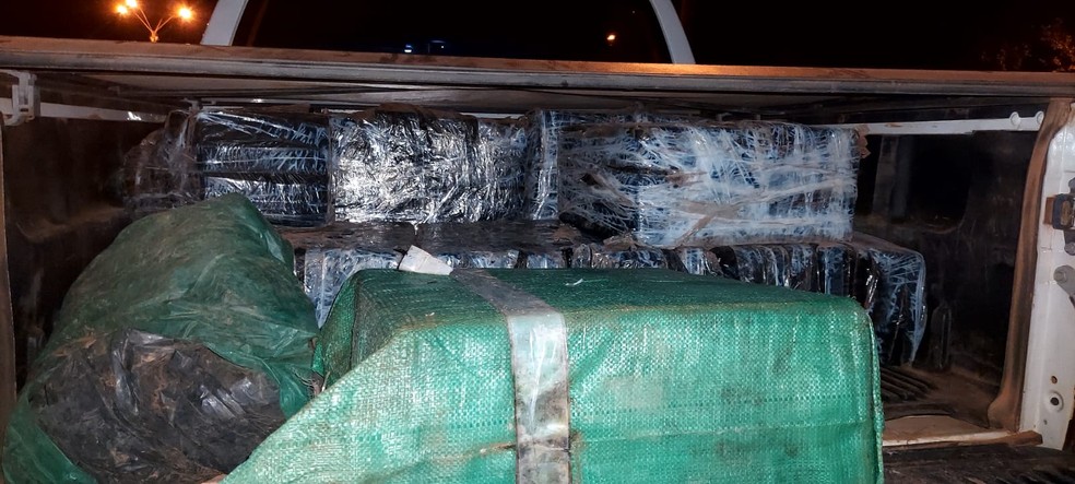 Carregamento de cocaína apreendido em RO — Foto: PRF/Divulgação