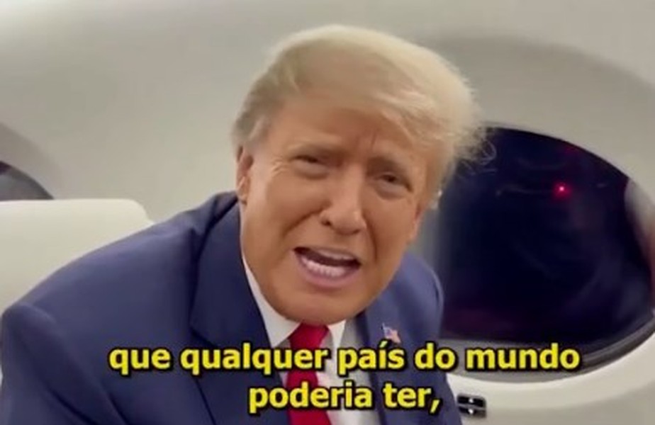 Donald Trump em vídeo de apoio para Bolsonaro