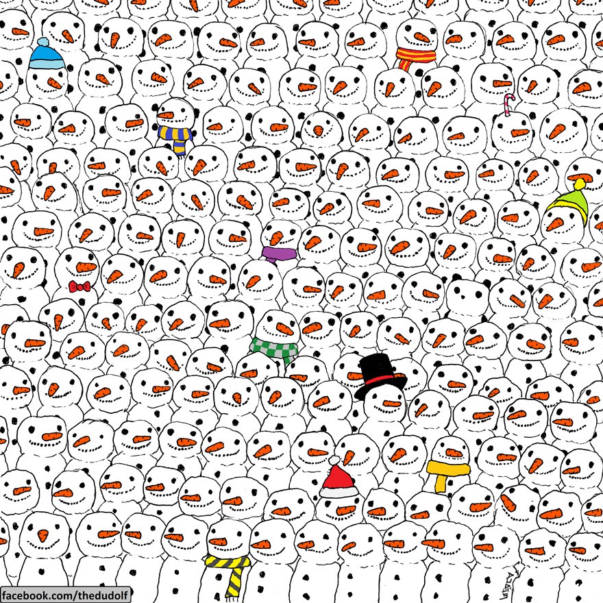 encontre o panda (Foto: Reprodução/The Dudolf)