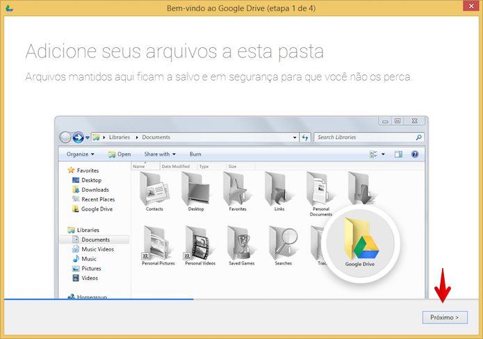 Google Drive tem suporte para Windows e integração ao Explorer (Foto: Reprodução/Helito Bijora)