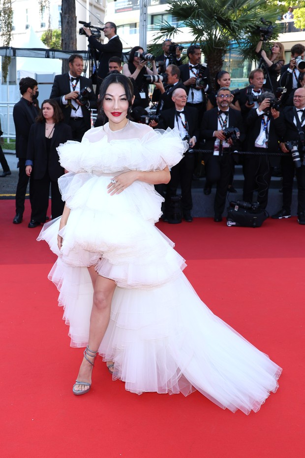 CANNES, FRANCE - MAY 19: Jessica Wang attends the screening of "Armageddon Time" during the 75th annual Cannes film festival at Palais des Festivals on May 19, 2022 in Cannes, France. (Photo by Daniele Venturelli/WireImage) (Foto: WireImage)