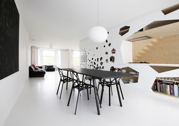 Um apartamento sem paredes em Amsterdã (Foto: i29 interior architects/Divulgação)