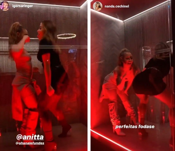Anitta e Ohana Lefundes (Foto: Reprodução/Instagram)