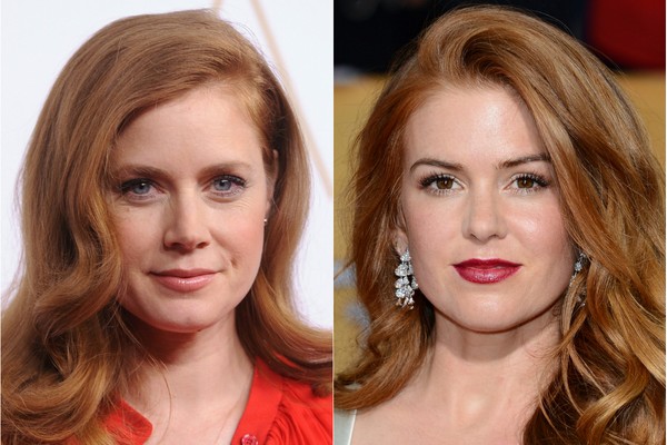 Amy Adams e Isla Fisher confundem muitos fãs com o cabelo ruivo e traços semelhantes (Foto: Getty Images)