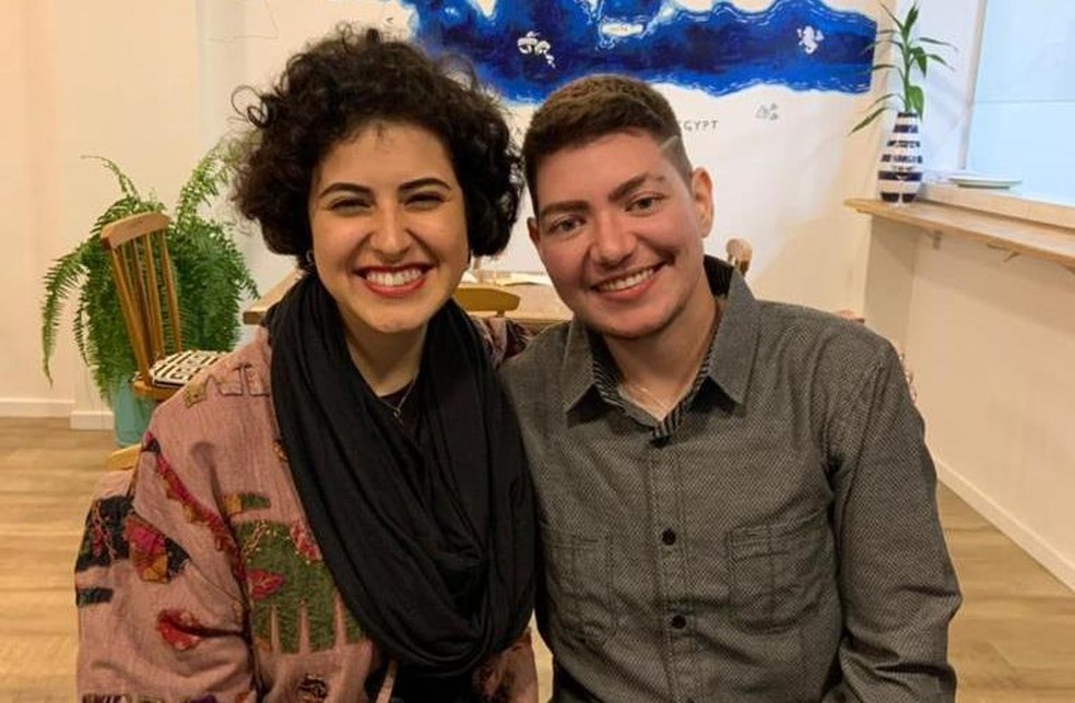 Apoio da amiga Luisa foi essencial durante todo período de transição — Foto: Arquivo pessoal