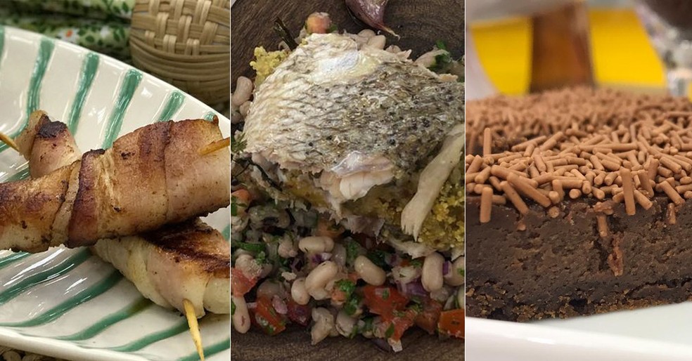 Card&Atilde;&iexcl;pio completo Dia dos Pais: Empanado de Frango, Frango com Quiabo e Pir&Atilde;&pound;o e Pudim de Queijo &acirc;?? Foto: TV Globo
