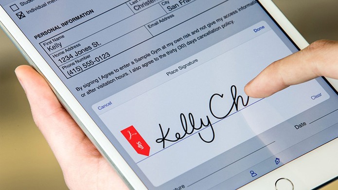 App da adobe para assinar e enviar documentos (Foto: Divulgação/Adobe)