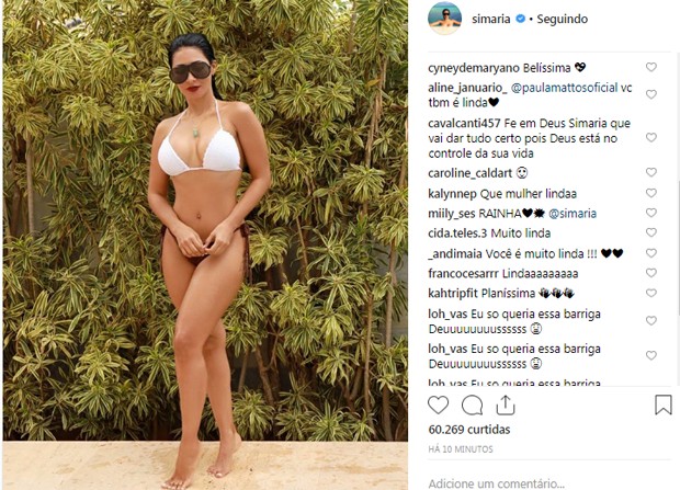 Simaria coleciona 60 mil curtidas em 10 minutos (Foto: Reprodução/Instagram)