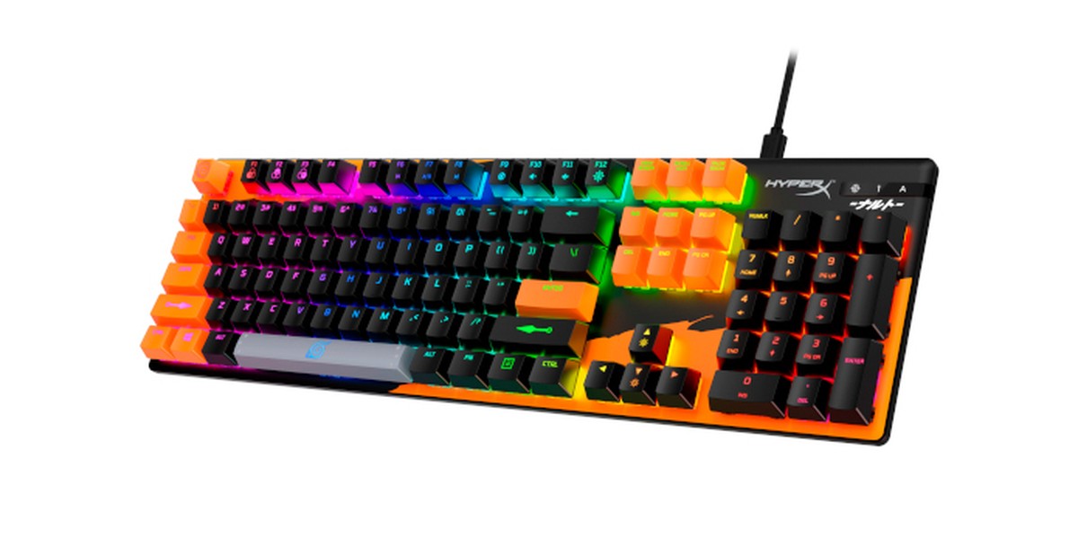 Naruto vira tema de teclado, headset e mousepad da HyperX Teclado