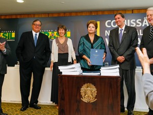 Presidenta Dilma Rousseff durante entrega do Relatório Final da Comissão Nacional da Verdade. (Brasília - DF, 10/12/2014) (Foto: Roberto Stuckert Filho/PR)