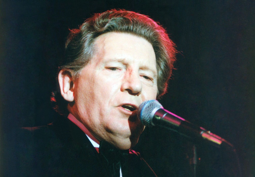 Jerry Lee Lewis during a concert in São Paulo, in an image from November 1993 — Photo: Fernando Sampaio/Estadão Content/Arquivo