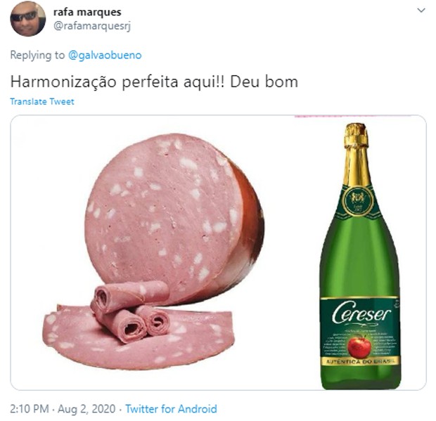 Memes após vídeo de Galvão Bueno (Foto: Reprodução/Twitter)