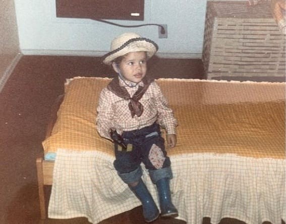 José Loreto em festa junina na infância (Foto: Reprodução/Instagram)
