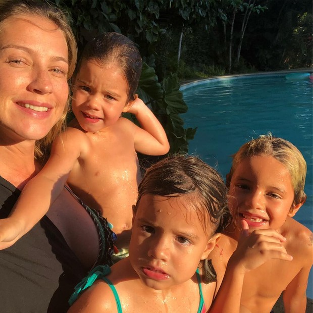 Luana Piovani e os três filhos, Dom, Ben e Liz (Foto: Reprodução/Instagram)