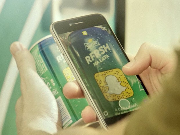 Campanha da Sprite coloca códigos nas latinhas para serem escaneados no Snapchat (Foto: Divulgação)