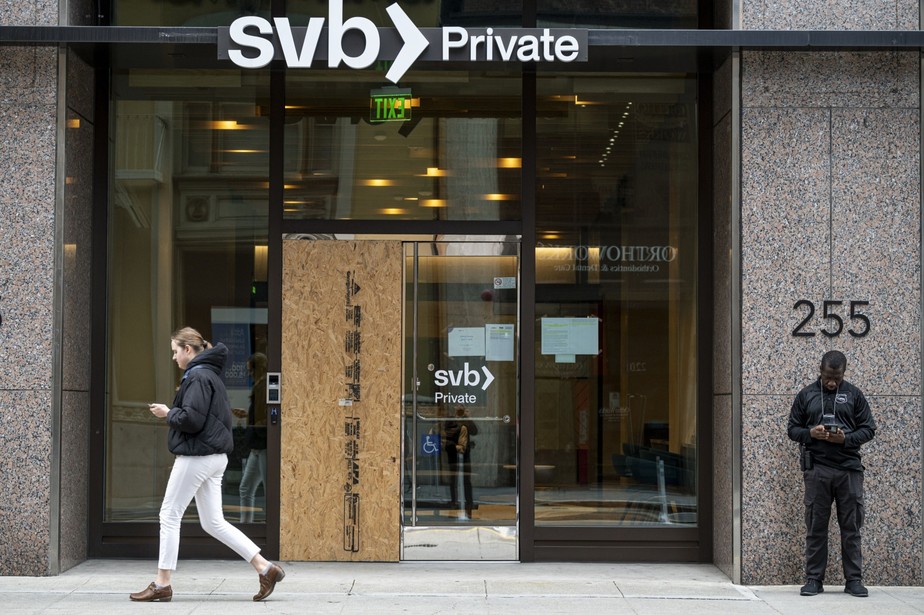 Filial do SVB em São Francisco: colapso do banco expôs crise no financiamento a startups