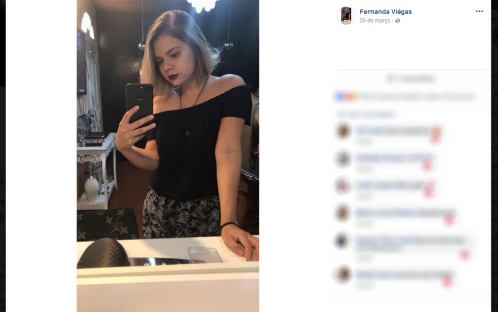 Fernanda Viegas em postagem nas redes sociais  (Foto: ReproduÃ§Ã£o/ Facebook/ Fernanda ViÃ©gas)