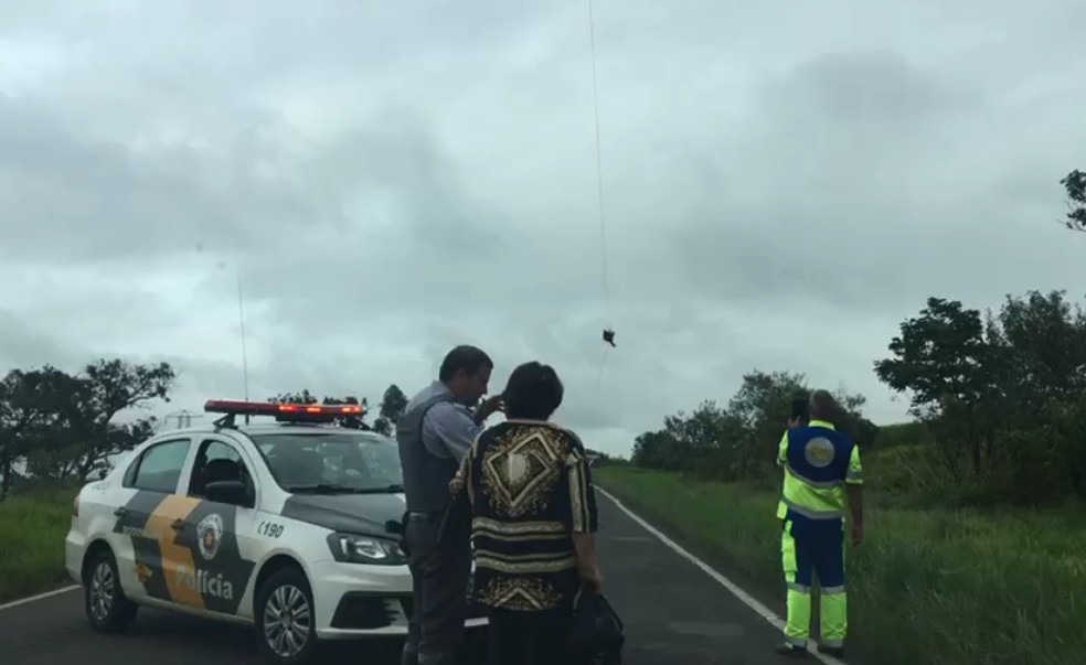 Motorista teve apenas ferimentos leves e foi levado para a Santa Casa de Jaú — Foto: Arquivo pessoal