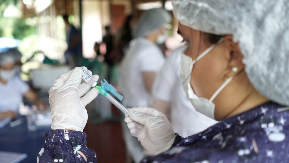 Vacinação contra a Covid-19 em Macapá — Foto: PMM/Divulgação
