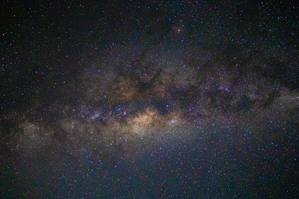 Fotógrafo registra estrelas no céu de Corguinho (MS) — Foto: Silas/Ismael