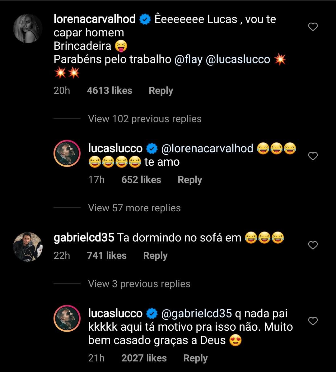 Lucas Lucco rebate comentários (Foto: Reprodução/Instagram)
