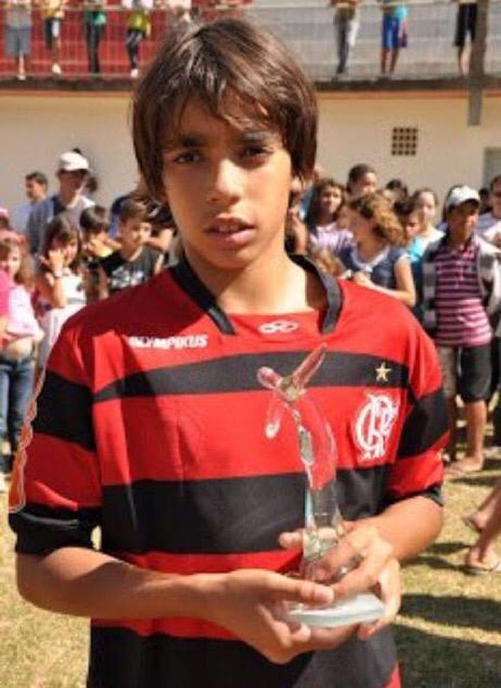 Paquetá nas categorias de base do Flamengo — Foto: Arquivo Pessoal
