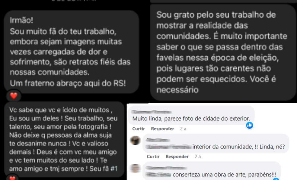 Bruno Itan recebe mensagens de apoio e agradecimento nas redes sociais  — Foto: Reprodução/ Bruno Itan 