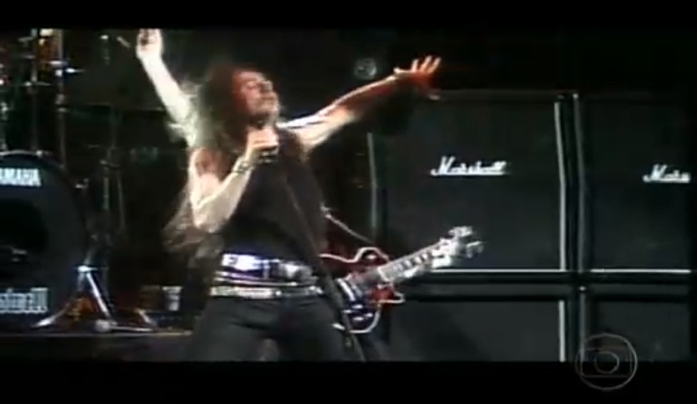 Whitesnake no Rock in Rio 1985 — Foto: Reprodução / TV Globo