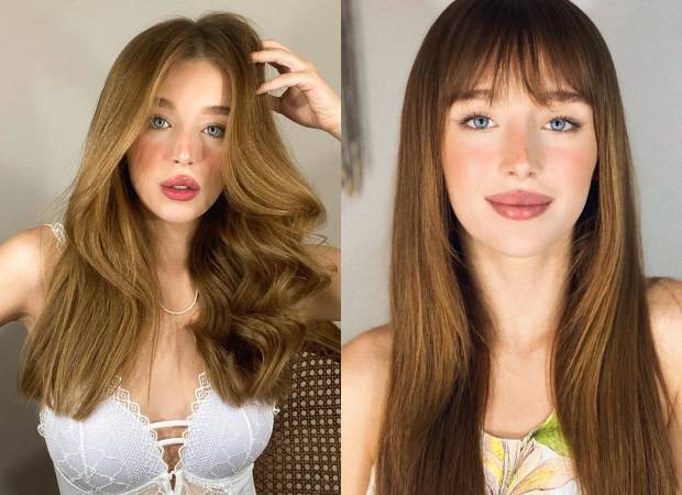 Duda Reis: antes e depois de mudar o visual (Foto: Reprodução/Twitter)