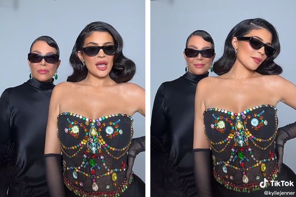 Kris Jenner in the video with the youngest Kylie (Photo: Playback/TikTok)