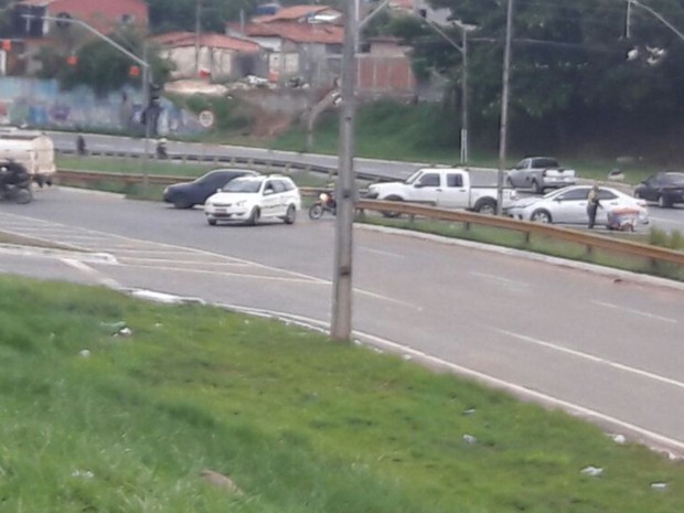 Marginal Botafogo tem trânsito liberado nos dois sentidos, em Goiânia, Goiás (Foto: Divulgação/SMT)