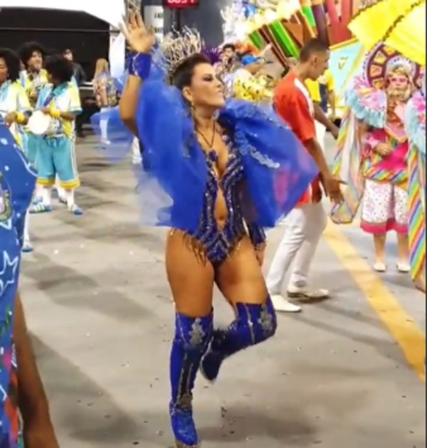 Tania Oliveira, madrinha de bateria da Acadêmicos do Tucuruvi no Carnaval 2020 (Foto: Reprodução/Instagram)