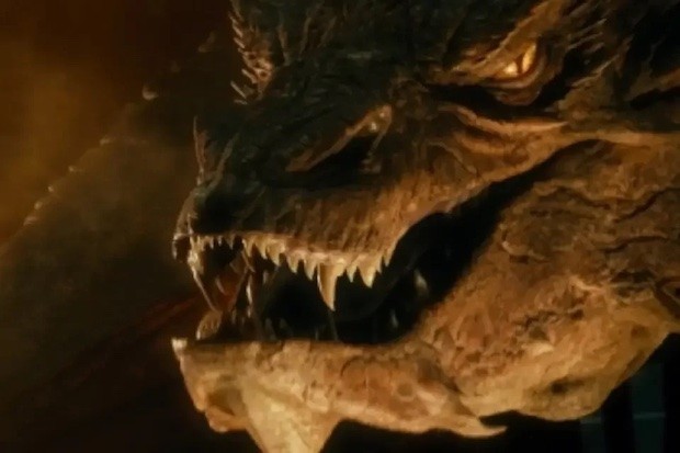 O dragão Smaug também aparece nos filmes de O Hobbit (Foto: New Line Cinema/ Reprodução)