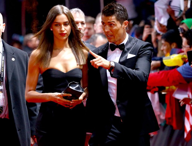 Irina e Cristiano Ronaldo prêmio Bola de Ouro (Foto: Getty Images)