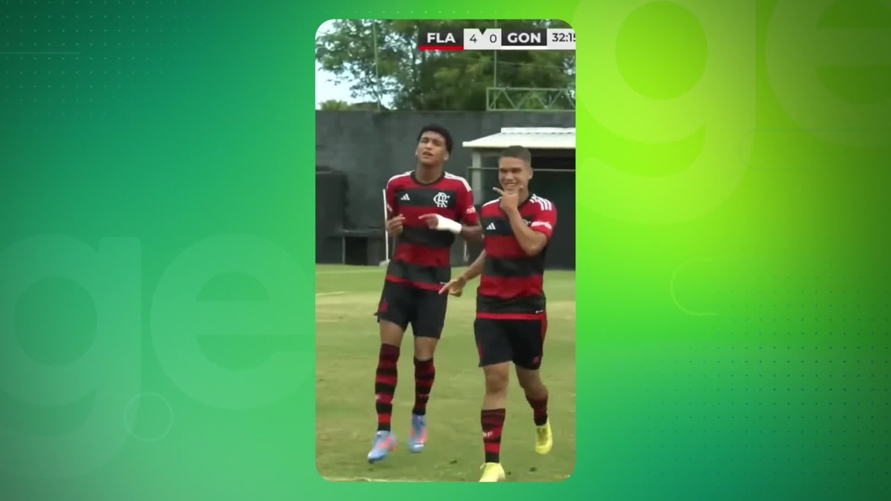 Veja os gols de Flamengo 8 x 0 Gon&ccedil;alense pela Copa Rio sub-17