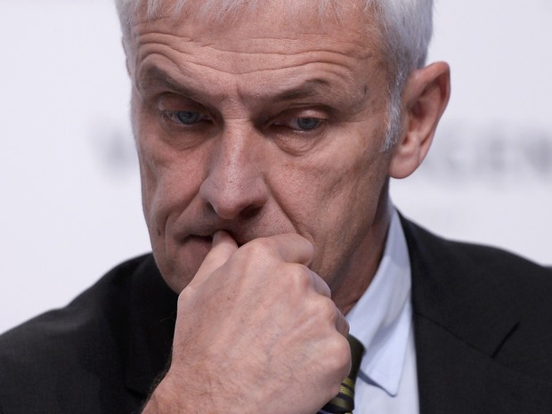 Atual CEO da Volkswagen, Matthias Müller, fala sobre escândalo (Foto: REUTERS/Nigel Treblin)