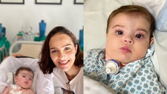 Mulher de Juliano Cazarré celebra melhora da filha após dez dias de internação