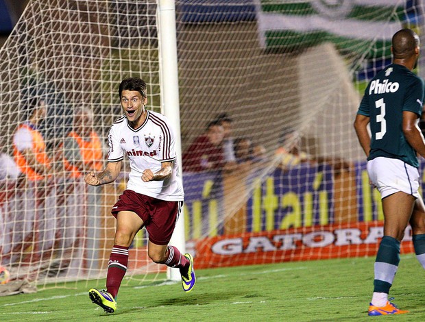 Rafael Sobis comemoração gol Fluminense e Goiás (Foto: Cristiano Borges/ Photocamera)