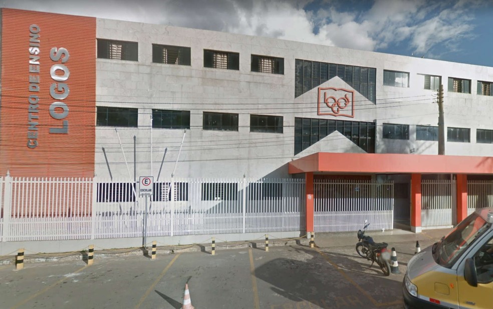 Fachada do colégio particular Logos, em Samambaia (Foto: Google Maps/Reprodução)