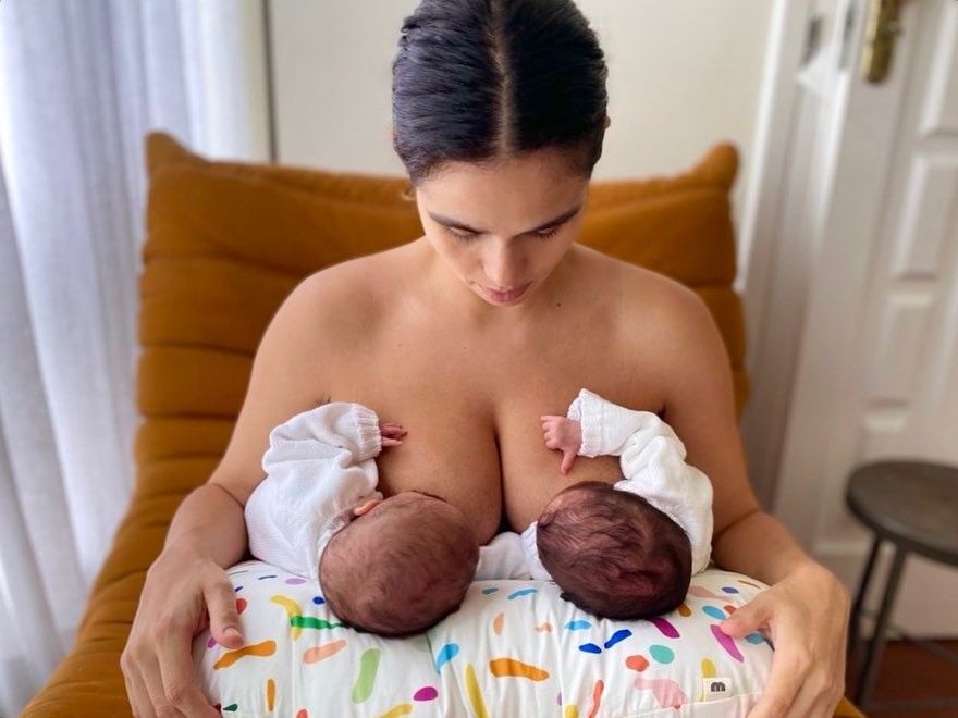 Nanda Costa deu à luz às gêmeas Tiê e Kim em 19 de outubro (Foto: Reprodução/Instagram)