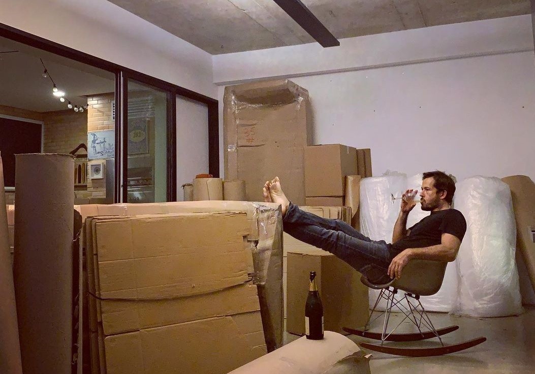 Roger Gobeth se despede de apartamento no Rio (Foto: Reprodução/Instagram)