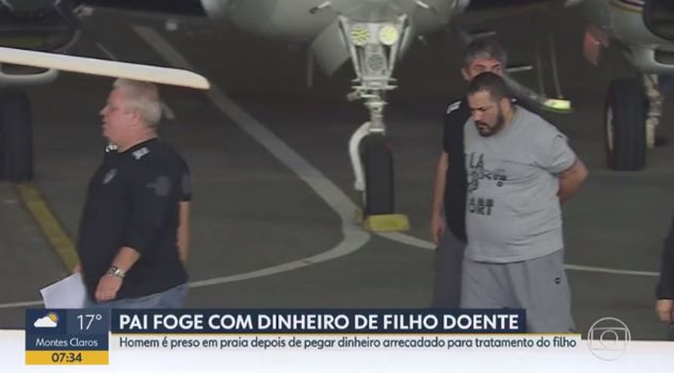 Pai é condenado após desviar dinheiro para tratamento do filho arrecadado em campanha — Foto: Reprodução/TV Globo