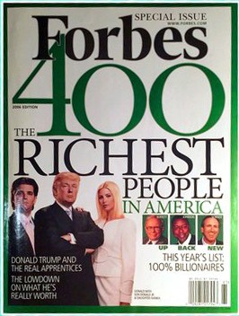 Forbes de 2006 com Donald Trump (Foto: Reprodução)