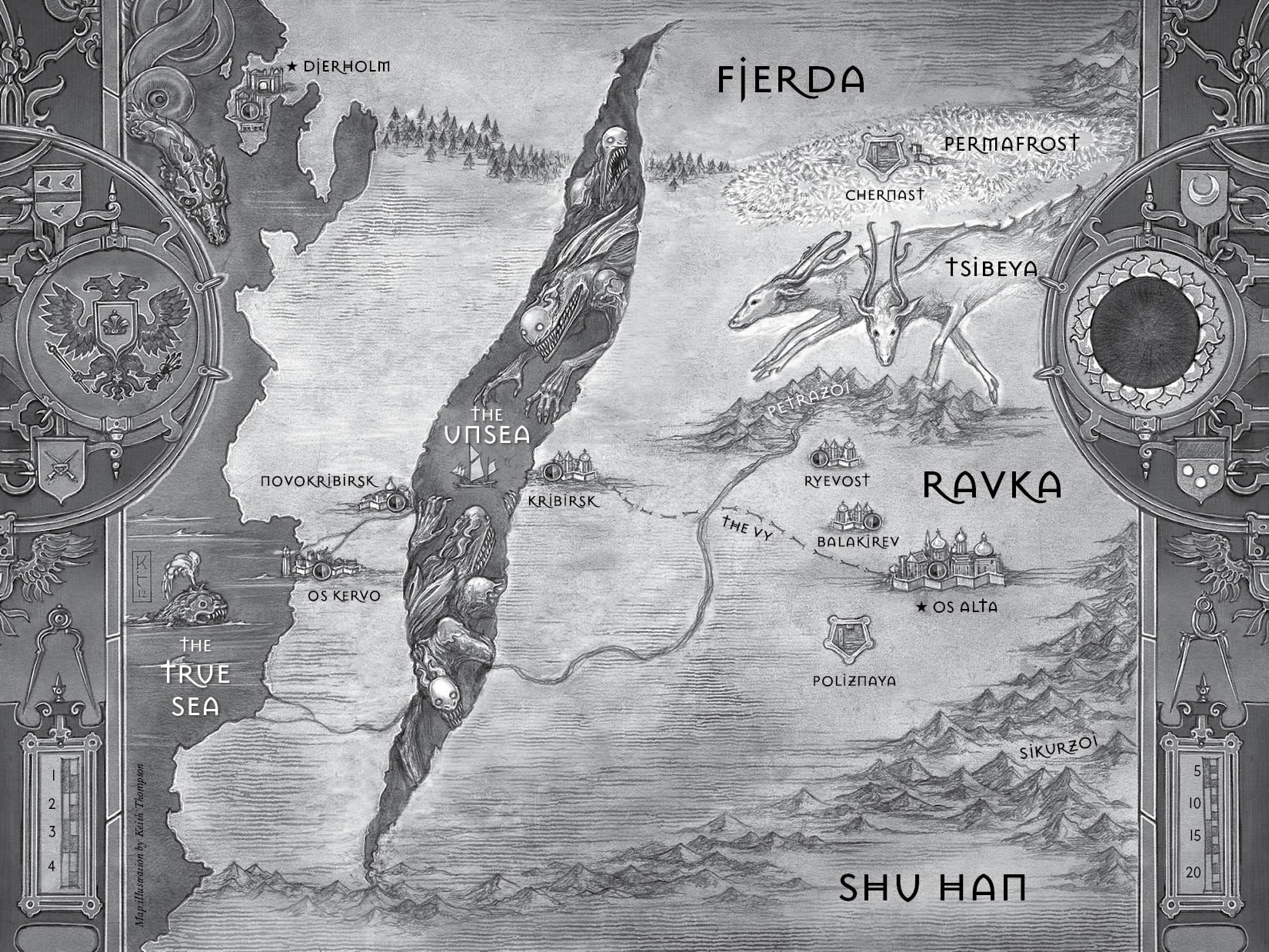 Mapa de Ravka (Foto: Divulgação)
