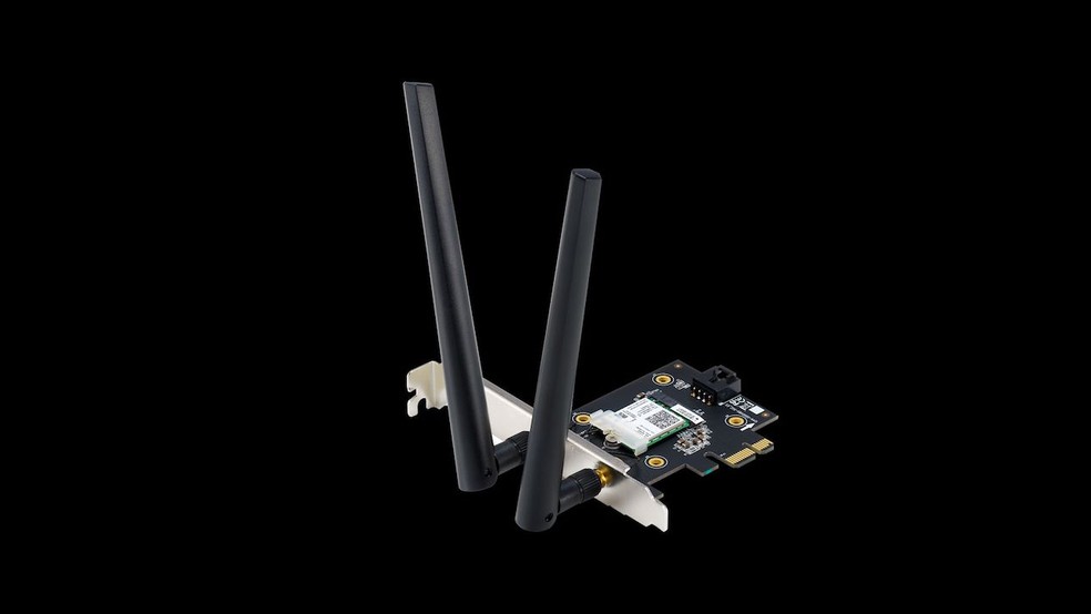 Placa da Asus traz Wi-Fi 6 para desktops com processador Intel — Foto: Divulgação/Asus