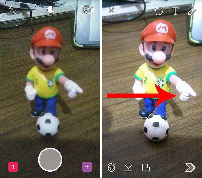 Snapchat possui jeito simples e rápido de para adicionar mais de um filtro (Foto: Reprodução/Elson de Souza)